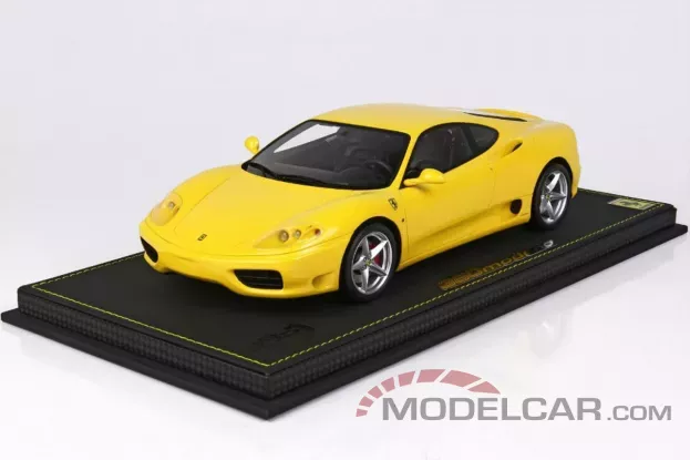 BBR Ferrari 360 Modena 1999 Yellow Modena F1 Gear BOX 1:18 P18172D