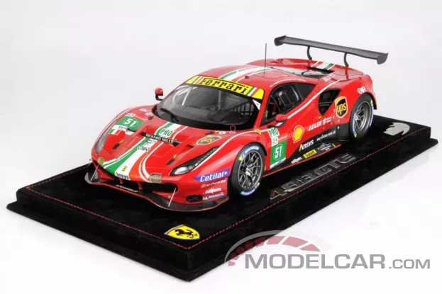 BBR Ferrari 488 GTE LM GTE Team AF Corse Wins Le Mans 2021 Car No. 51 1:18 P18213A