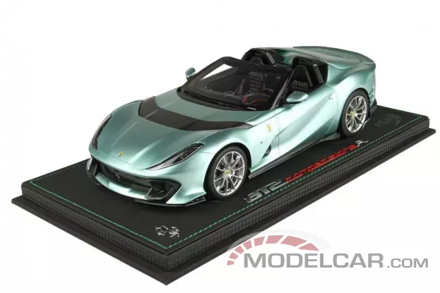 BBR Ferrari 812 Competizione A Metallic Tevere Green 1:18 P18209G