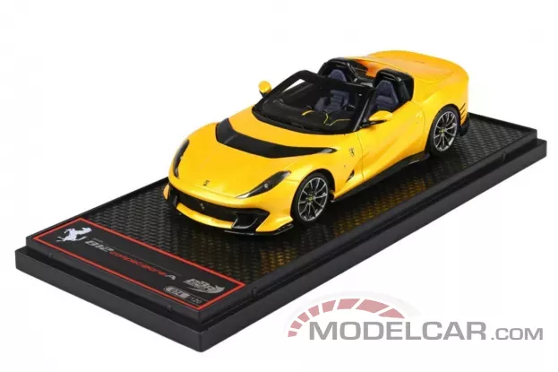 BBR Ferrari 812 Competizione A Yellow Three Alloy 1:43 BBRC263A