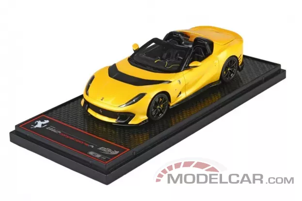 BBR Ferrari 812 Competizione A Yellow Three Alloy 1:18 BBRC263A1