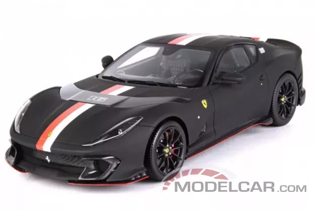 BBR Ferrari 812 Competizione Charles Leclerc Matt Black 1:18 P18234