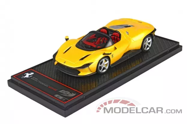 BBR Ferrari Daytona SP3 Serie Icona Yellow Three Alloy 1:43 BBRC267I