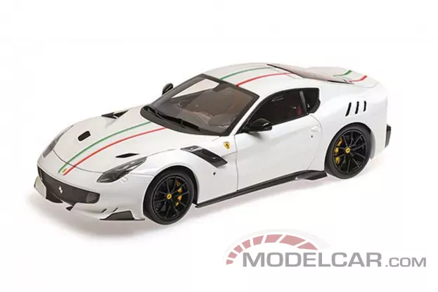 BBR Ferrari F12 TDF Bianco Avus Tricolore 1:18 BBR182103