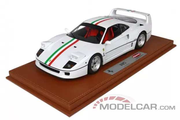 BBR Ferrari F40 Metallic White 1:18 BBRKS004