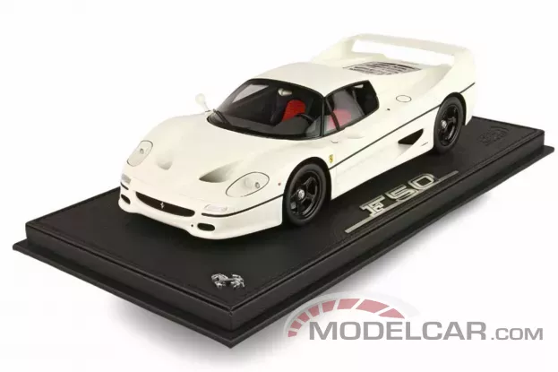BBR Ferrari F50 Coupe 1995 Avus White 100 1:18 P18189F1