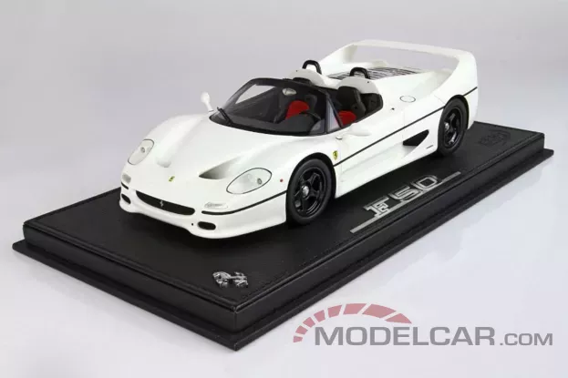 BBR Ferrari F50 Coupe 1995 Spider Version Avus White 1:18 P18190F1