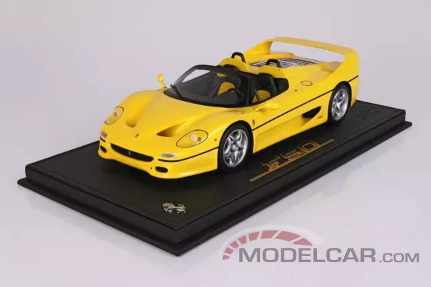 BBR Ferrari F50 Coupe 1995 Spider Version Yellow 1:18 P18190B