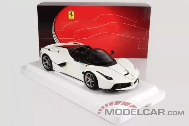 BBR Ferrari LaFerrari Aperta Metallic Italian White 1:18 BBR182233