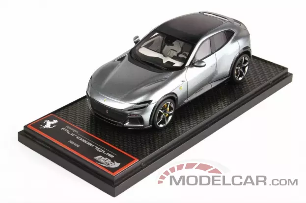BBR Ferrari Purosangue Panoramic Roof Titanium Grey 1:18 BBRC283A