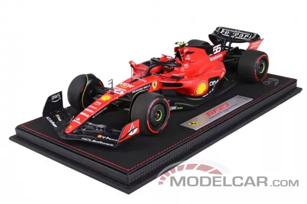 BBR Ferrari SF-23 Bahrain GP 2023 C. Sainz 1:18 BBR231855DIE