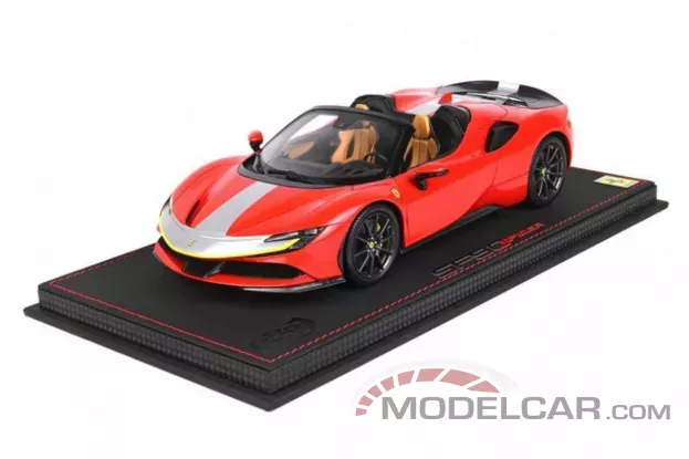 BBR Ferrari SF90 Spider Pack Fiorano Corsa 322 Red 1:18 P18198C1