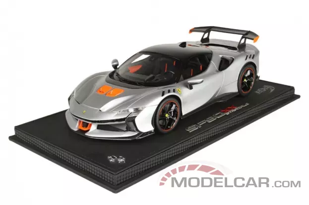 BBR Ferrari SF90 XX Stradale White Sanae 1:18 P18237A