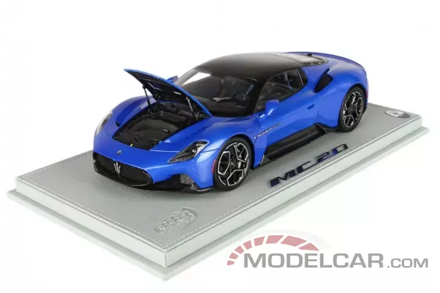 BBR Maserati MC20 CIELO Blue Infinito Metallic 1:18 HE180051EBBR