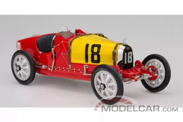 CMC Bugatti T35 GP Spain 18 red yellow M-100 1:18 B-016