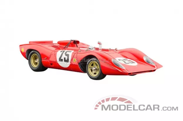 CMC Ferrari 312P Spyder Sebring 25 1969 Red 1:18 M-095