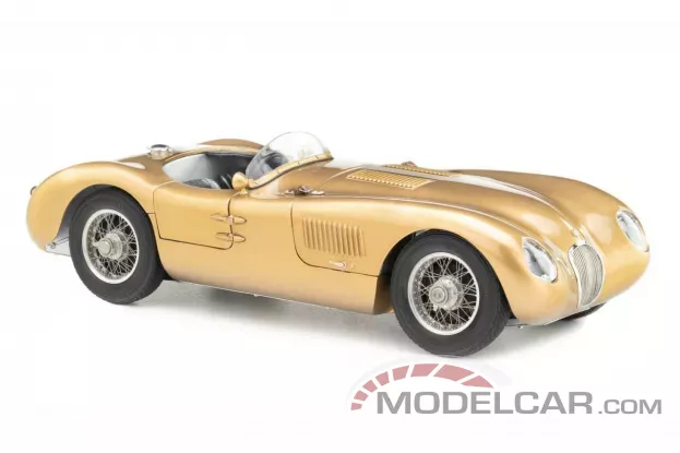 CMC Jaguar C-Type 1952 Special Edition Techno Classica 2020 Gold 1:18 M-214