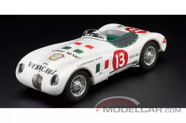 CMC Jaguar C-Type 1953 1954 Panamericana 13 Francisco Ibarra Fernando Pinal 1:18 M-196