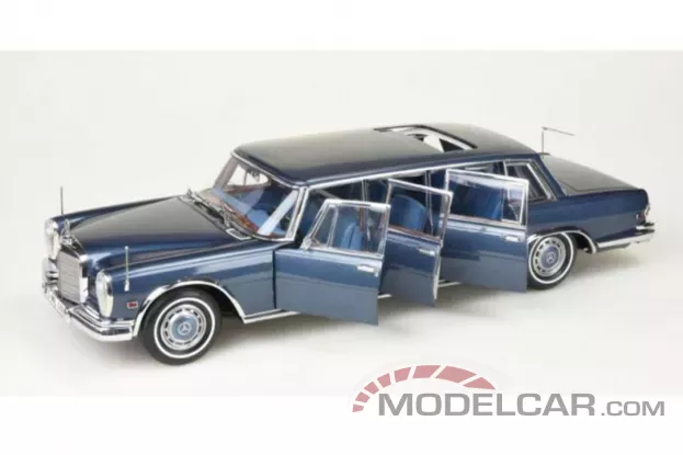 CMC Mercedes-Benz 600 Pullman King of Rock and Roll W100 blue 1:18 M-218