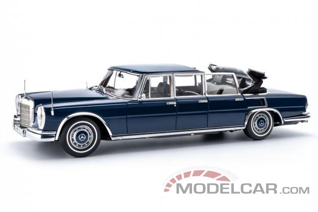 CMC Mercedes-Benz 600 Pullman W100 Landaulet with functional softtop blue M-205