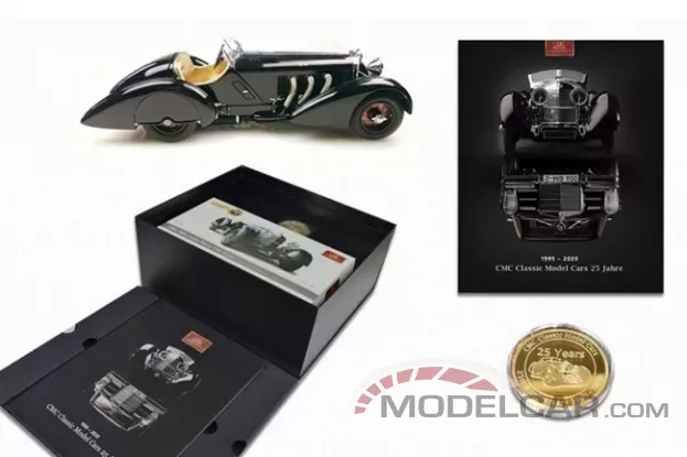 CMC Mercedes SSK Trossi Roadster 1932 Black Prince Memorial Edition 1:18 S-017