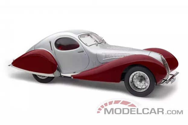 CMC Talbot Lago Coupe T150 C-SS Figoni and Falaschi Teardrop 1937 silver red 1:18 M-165