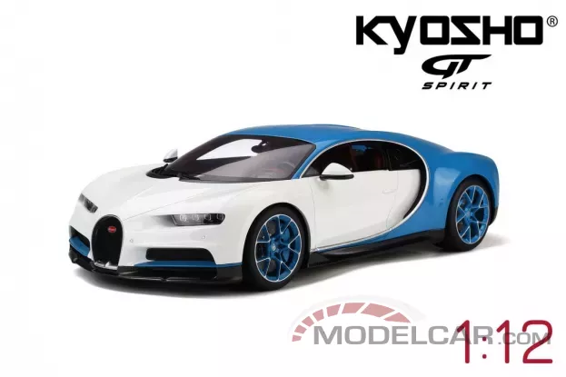 GT Spirit Bugatti Chiron 2016 Light blue sport Glacier white 1:12 KSR08664W-Z