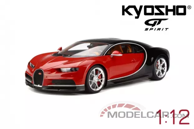GT Spirit Bugatti Chiron 2016 red black 1:12 KSR08664R-Z
