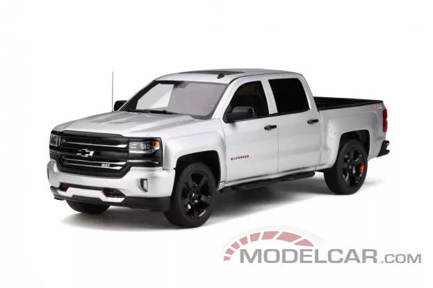 GT Spirit Chevrolet Silverado Redline Edition 2018 Silver ice metallic 1:18 GT785