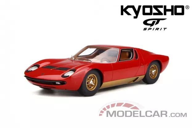 GT Spirit Lamborghini Miura P400S 1969 Corsa Red 1:18 GTS18506R