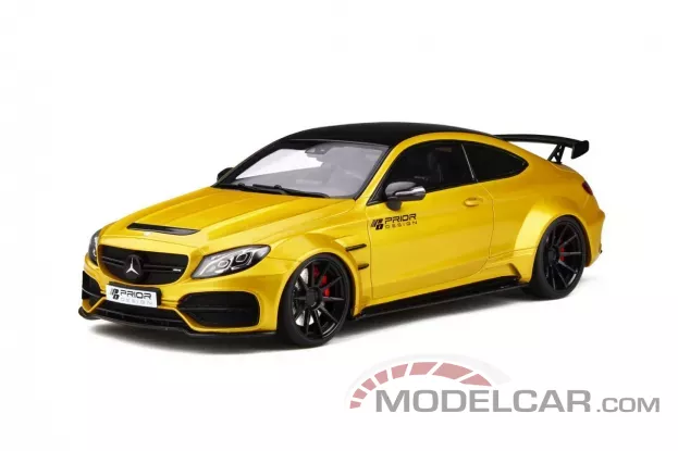 GT Spirit Mercedes-Benz AMG C63 coupe C205 Prior Design PD65CC yellow 1:18 GT235