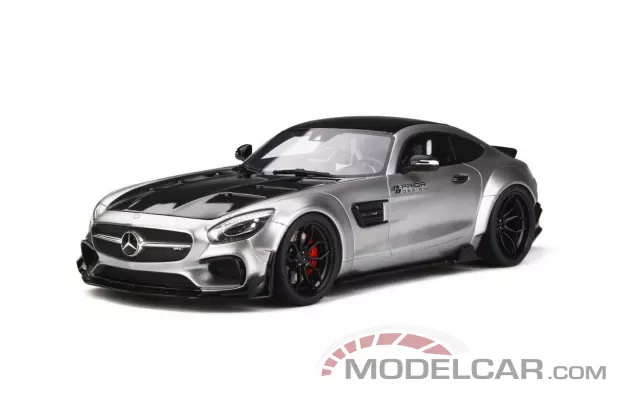 GT Spirit Mercedes-Benz AMG GT C190 Prior Design 2015 Satin SIlver 1:18 GT723