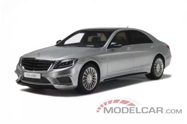 GT Spirit Mercedes-Benz S65 AMG Sedan W222 silver 1:18 GT067