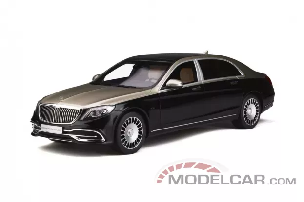 GT Spirit Mercedes Maybach S650 W222 2019 dark red metallic silver 1:18 GT237