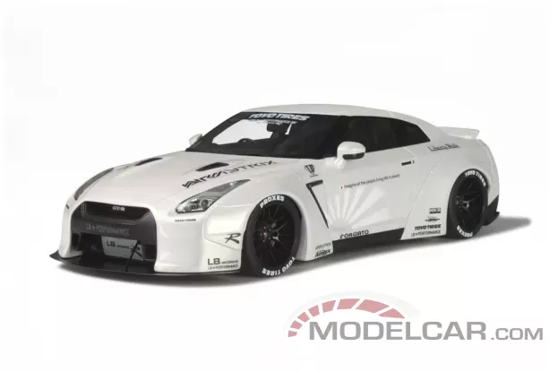 GT Spirit Nissan GT-R R35 Liberty Walk white 1:18 GT125