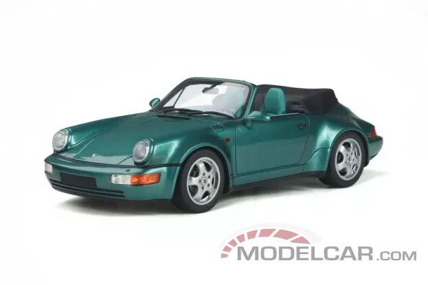 GT Spirit Porsche 911 964 Convertible turbo look 1992 Wimbledon grey metallic 1:18 GT294