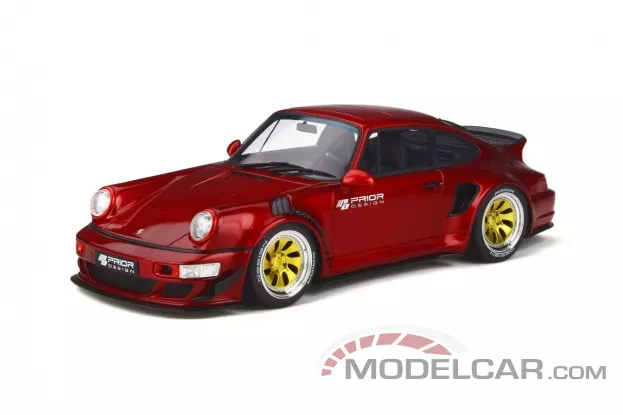 GT Spirit Porsche 911 964 PRIOR Design Custom Widebody 2019 Soul Red Premium Metallic 1:18 GT277