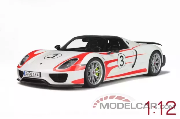 GT Spirit Porsche 918 Spyder Weissach Package white 1:18 GT078