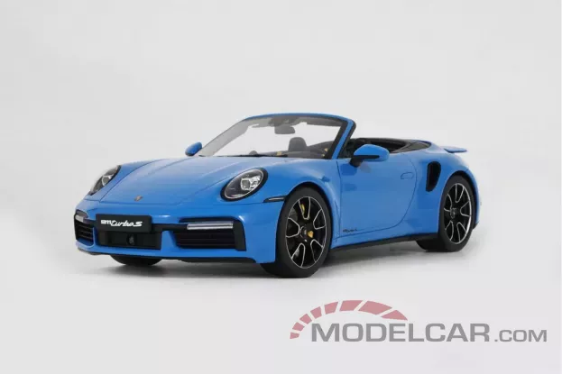 GT Spirit Porsche 992 Turbo S convertible 2020 Shark Blue 1:18 GT441