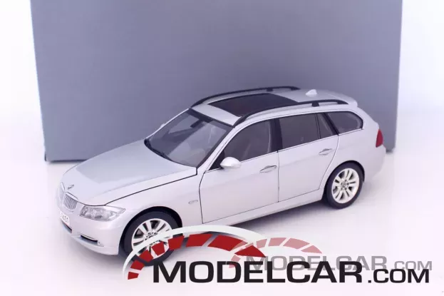 Kyosho BMW 3-Series touring e91 titan silver dealer edition 1:18 80430394360