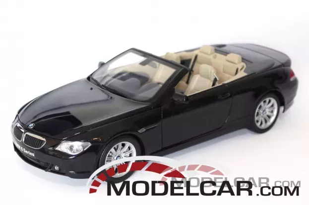 Kyosho BMW 645Ci e64 convertible black 1:18 08702Bk