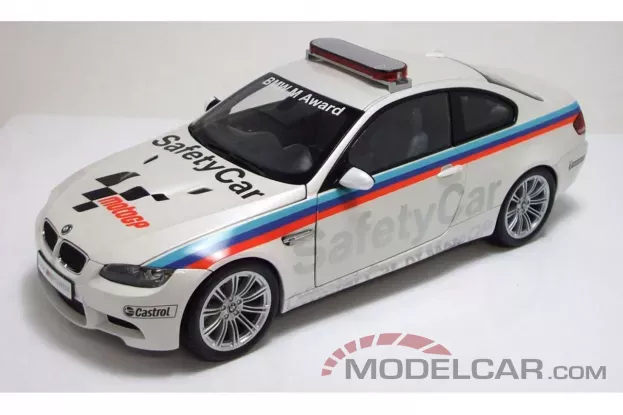 Kyosho BMW M3 Coupe e92 Moto GP Safety Car 2008 Pearl White 1:18 08736GP