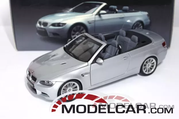 Kyosho BMW M3 convertible e93 silver 1:18 08738S