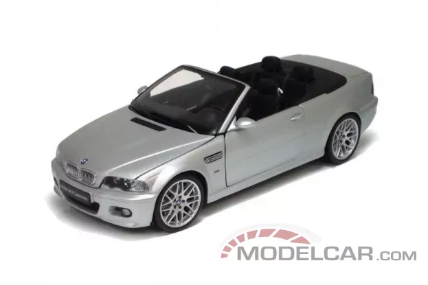 Kyosho BMW M3 convertible e46 Silver 1:18 08505S