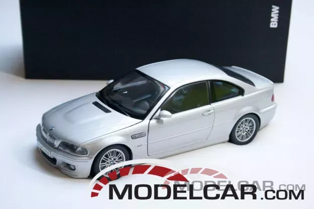 Kyosho BMW M3 coupe e46 silver dealer edition 1:18 80430009759