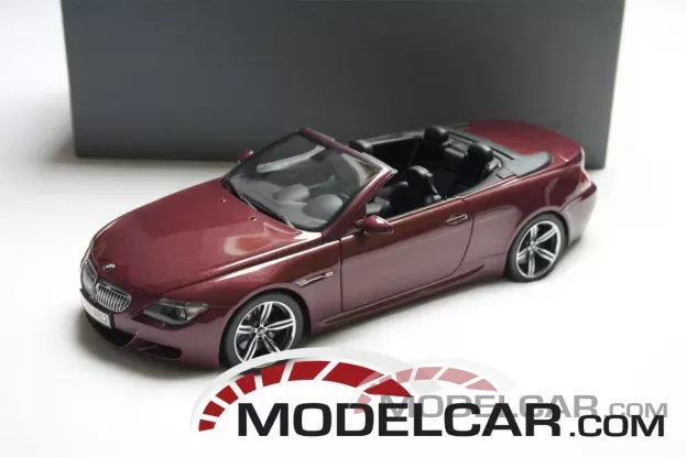 Kyosho BMW M6 convertible e64 Indianapolis Red dealer edition 1:18 80430417423