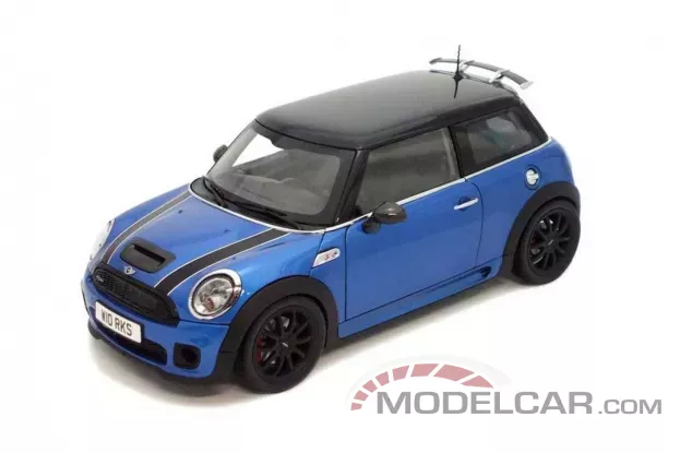 Kyosho Mini Cooper S R56 John Cooper Works Blue 1:18 08743BL