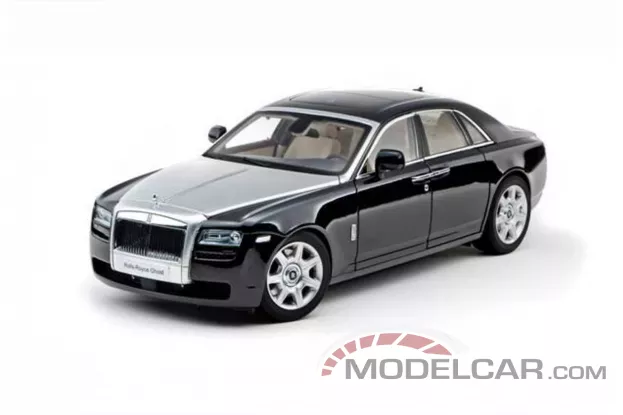Kyosho Rolls-Royce Ghost Diamond Black Silver Hood 1:18 08801BK
