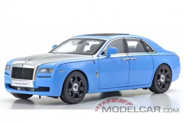 Kyosho Rolls-Royce Ghost Light Blue Silver 1:18 08802LBS