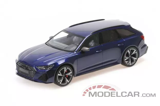 Minichamps Audi RS6 Avant C8 2019 Blue Metallic 1:18 155018011